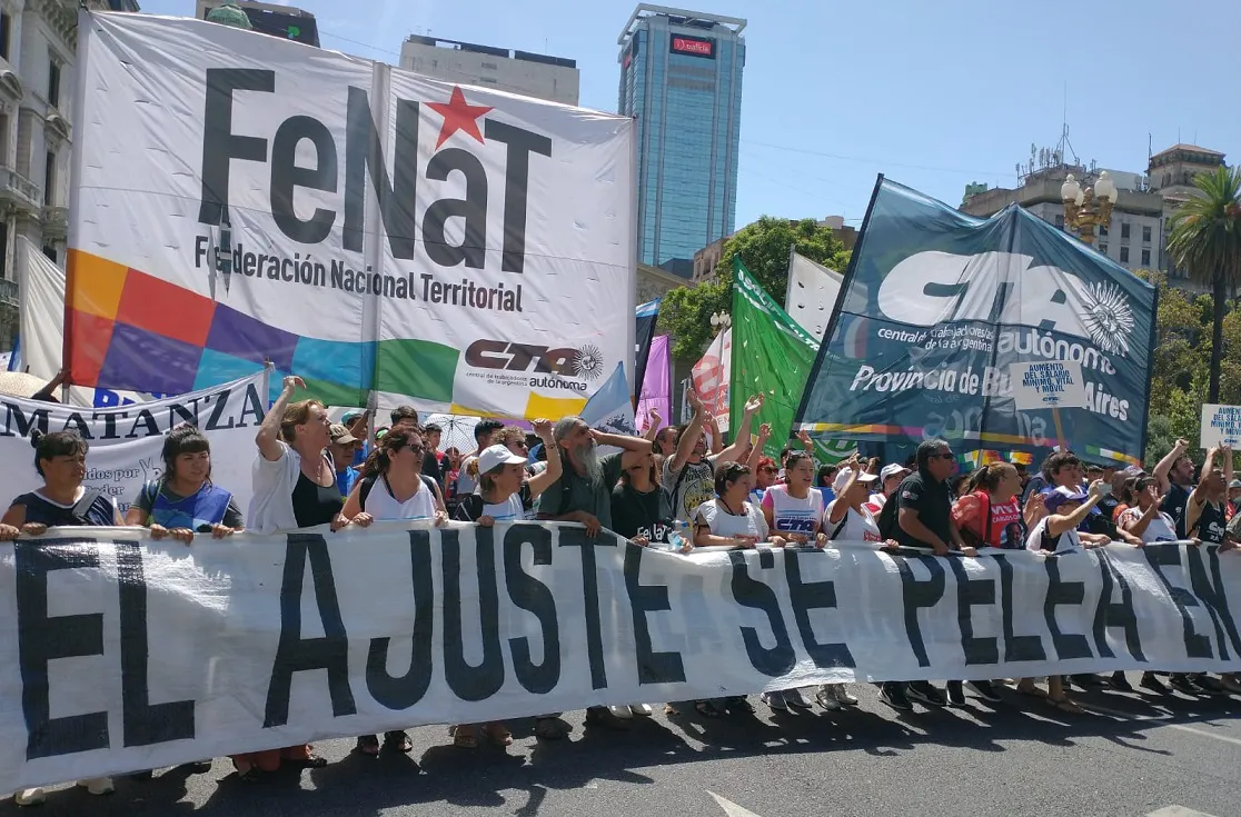 Movilización organizaciones sociales Gentileza