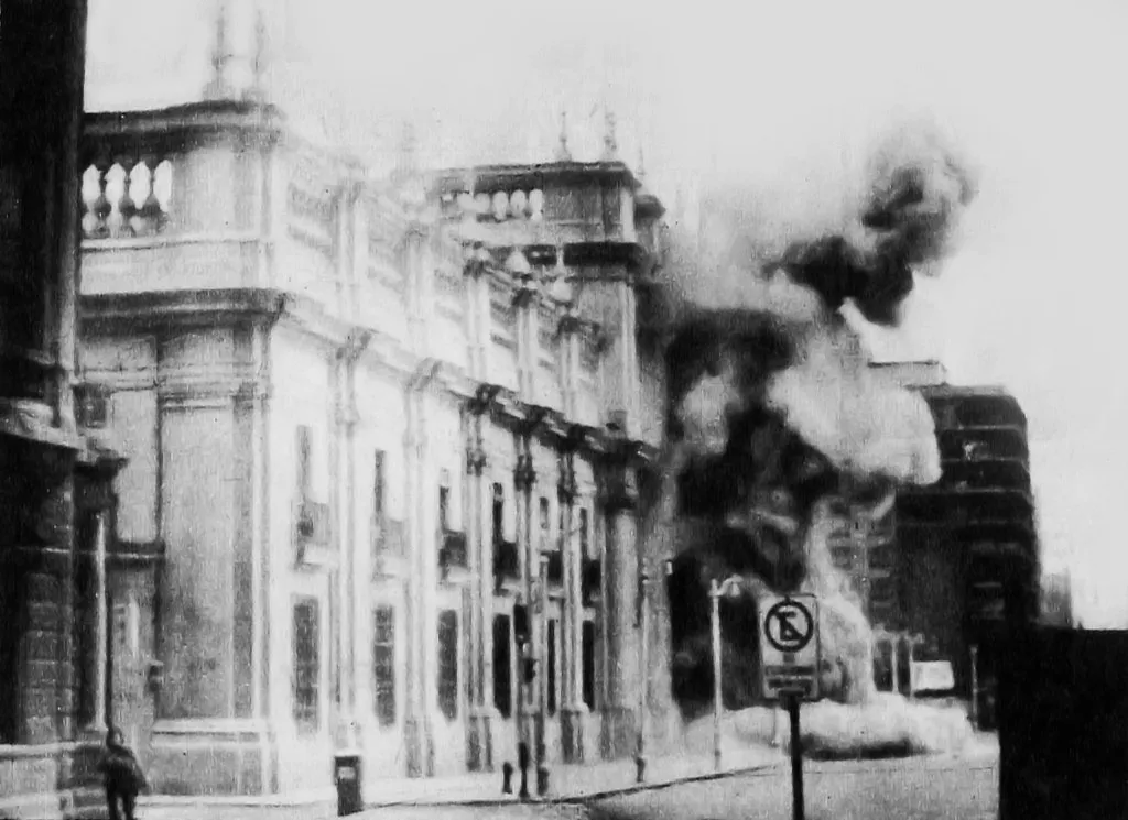 Incendio Casa de la Moneda Santiago de Chile (gentileza)