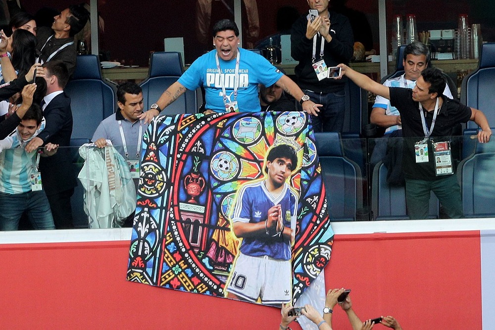 Maradona gol messi argentina nigeria 3