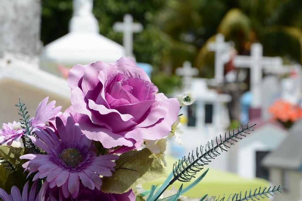 flres en cementerio