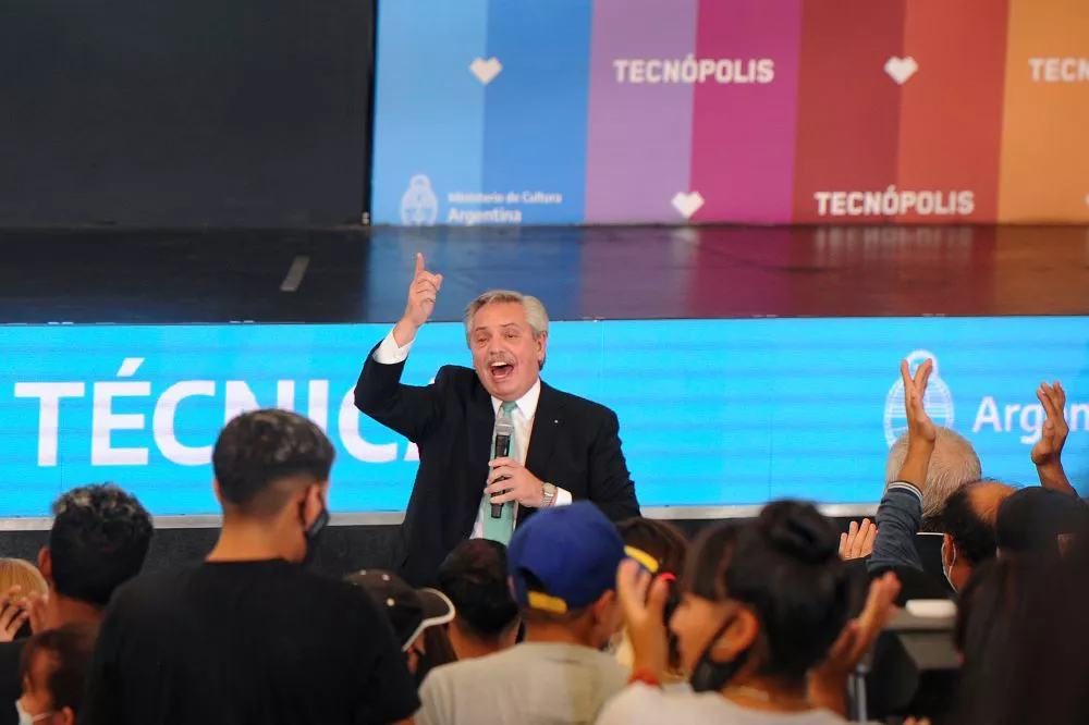 Alberto Fernández en Tecnópolis by Télam