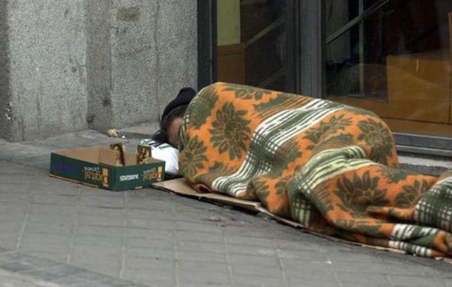 pobres en la calle