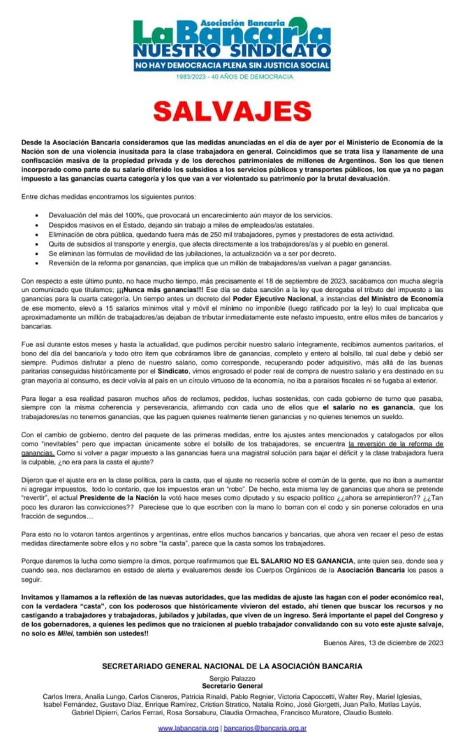 La Bancaria