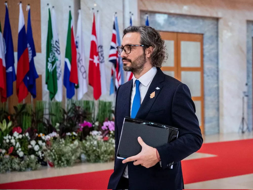 Santiago Cafiero en el G20 (Twitter Santiago Cafiero)