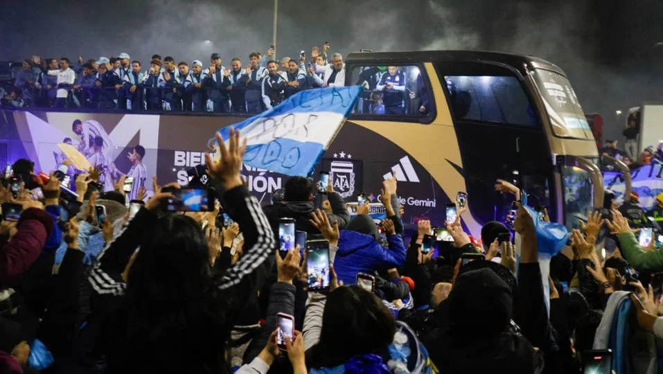 Selección argentina en el país by NA