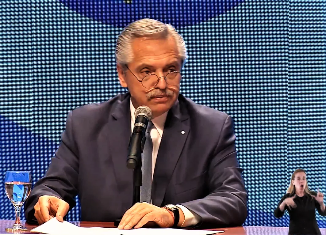 Alberto Fernández en apertura de sesiones de la CEPAL (captura)