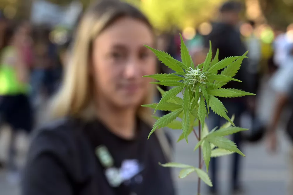 Marcha por la legalización de la Marihuana by Télam