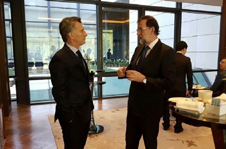 Macri y rajoy Beijing by Telam