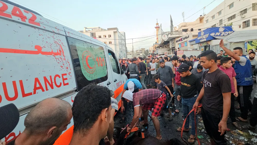 Ambulancia en la Franja de Gaza (Reuters . NA)