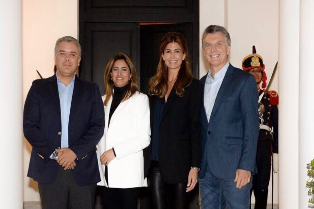 Ivan Duque llega a la Argentina y se reune con Macri