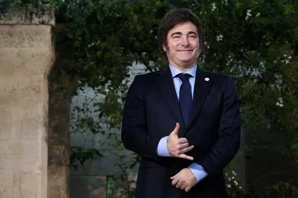 Milei en el G7 NA- Reuters