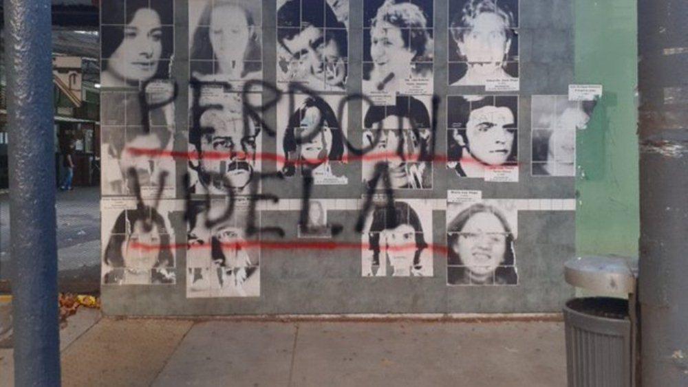 vandalismo mural ddhh Ferro by twitter