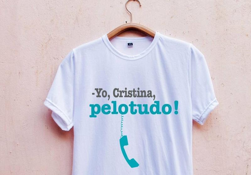 remera cristina pelotudo