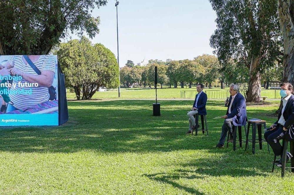 Fernández Beliz y Morono Día del Trabajador Presidencia de la Nación