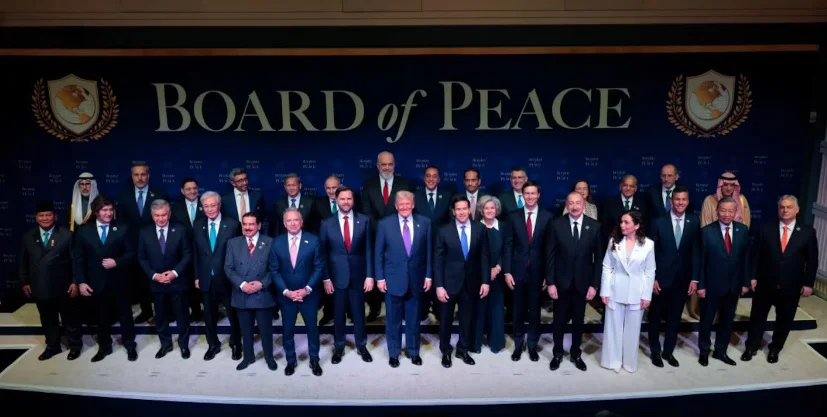 junta de la paz Trump y Milei by AFP
