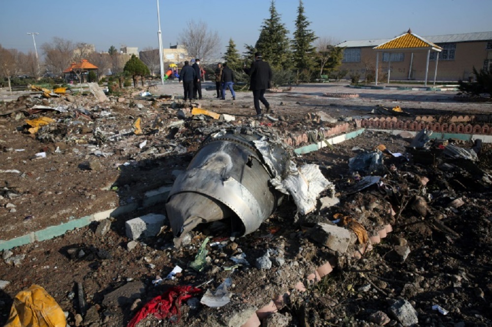 Accidente aéreo en Teherán AFP