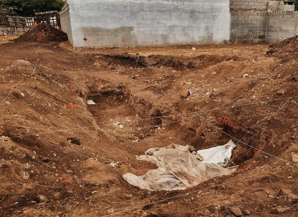 Hallazgo de restos óseos en Campo de la Ribera (gentileza)