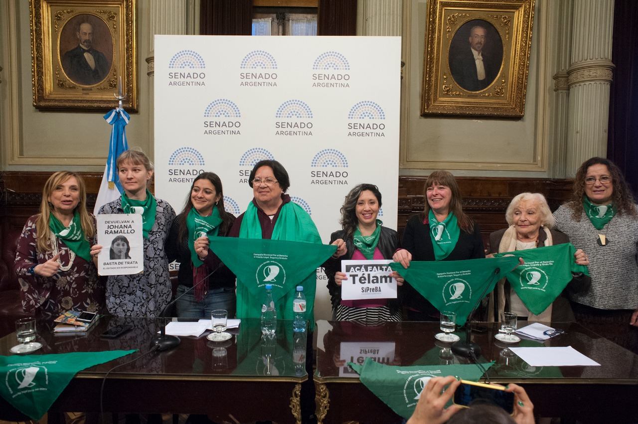 Campaña Aborto Legal Conferencia de prensa Senado