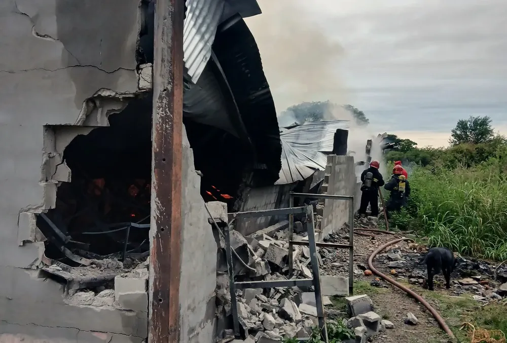 Incendio en una tapicería (Policía)