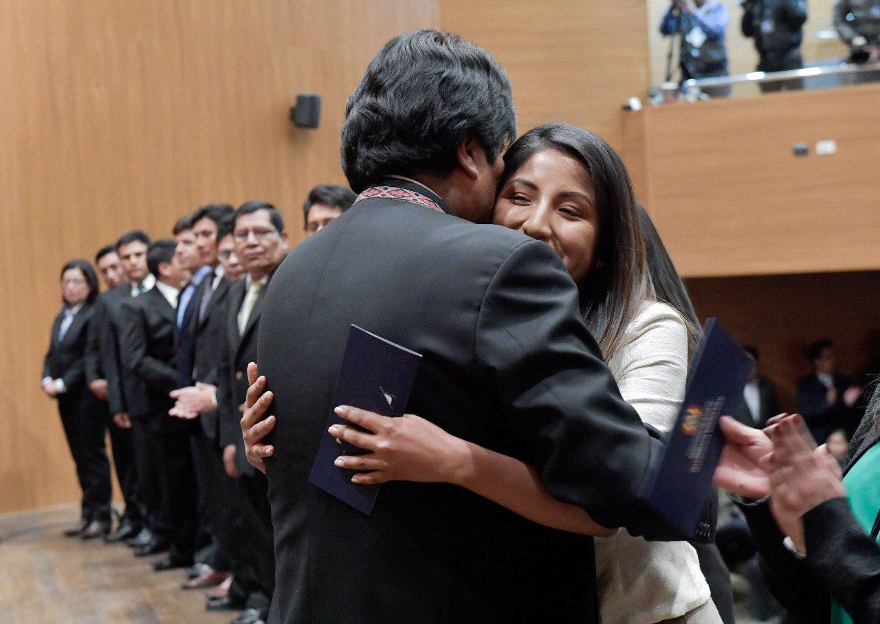 Evaliz hija de Evo Morales