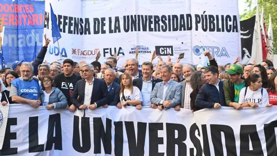 Reclamo por la Ley de Financiamiento Universitario (gentileza)