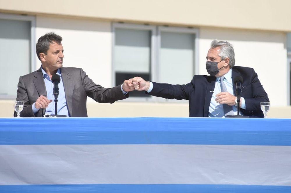 Massa y Alberto puño a puño Berazategui 03 09 2021