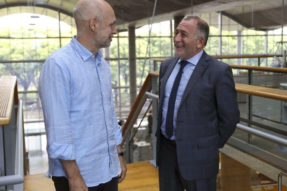 Luis Juez fue recibido por Rodríguez Larreta en la Casa de Gobierno porteña