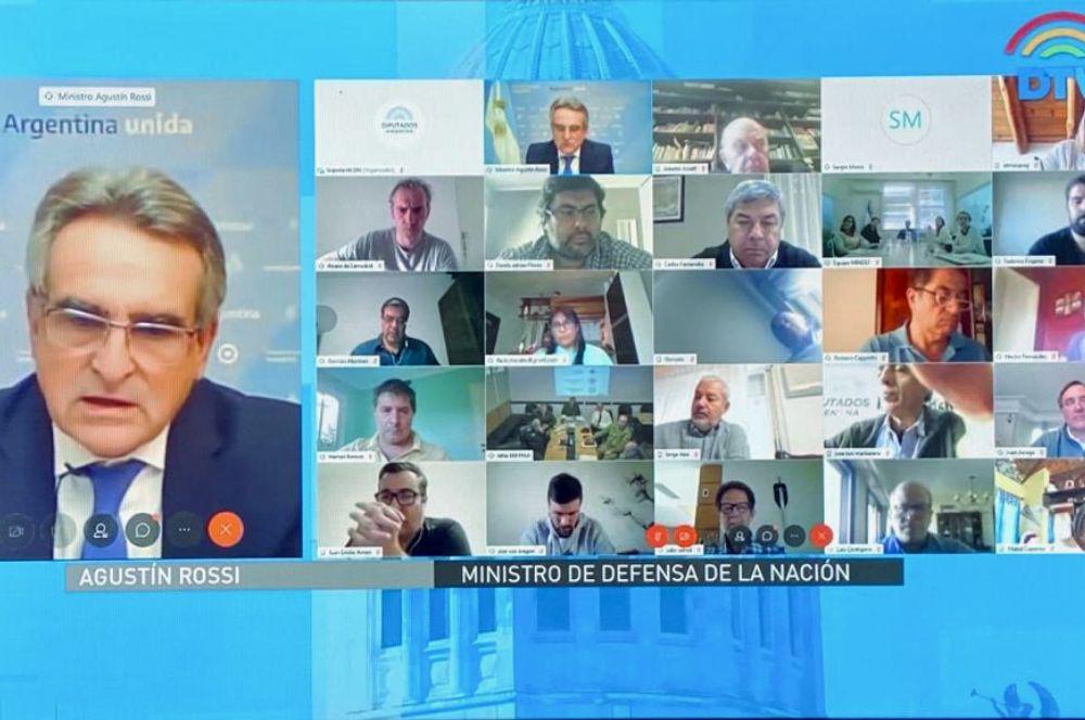 Teleconferencia Rossi en Diputados