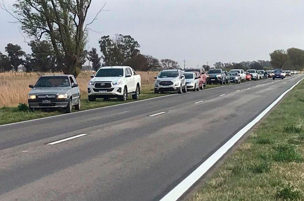 Protesta ruta límite Córdoba La Pampa