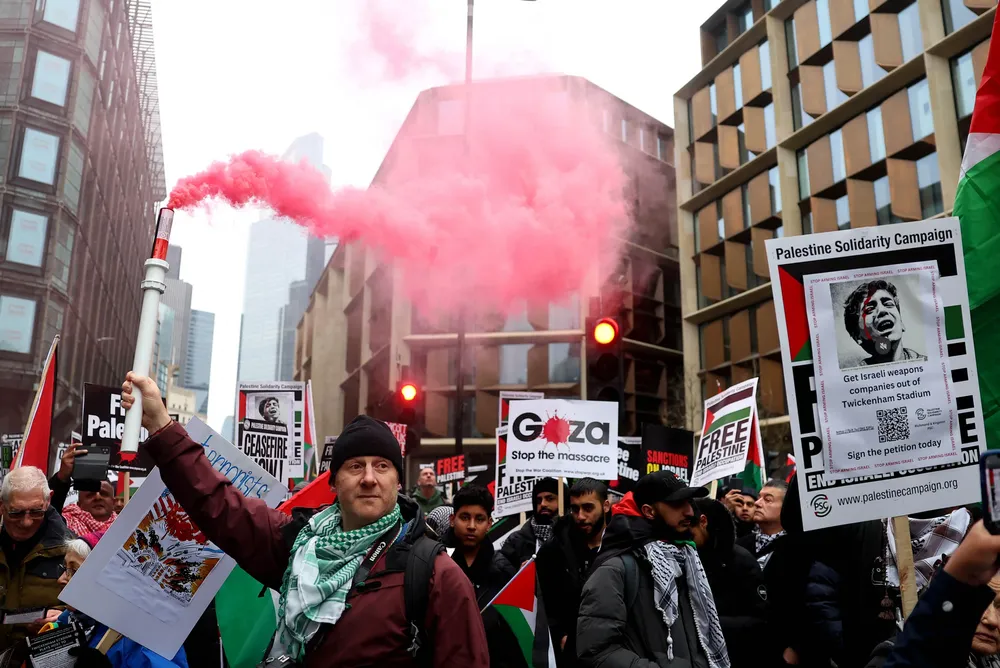 Protesta contra los bombardeos en Gaza (Reuters)