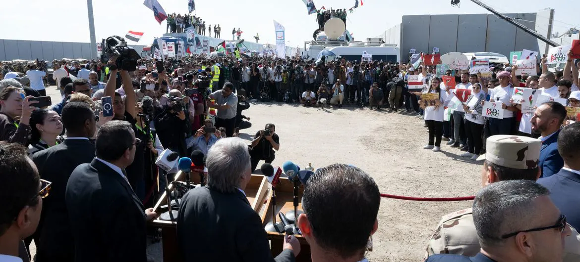 Paso fronterizo de Rafah en la Franja de Gaza (Naciones Unidas)