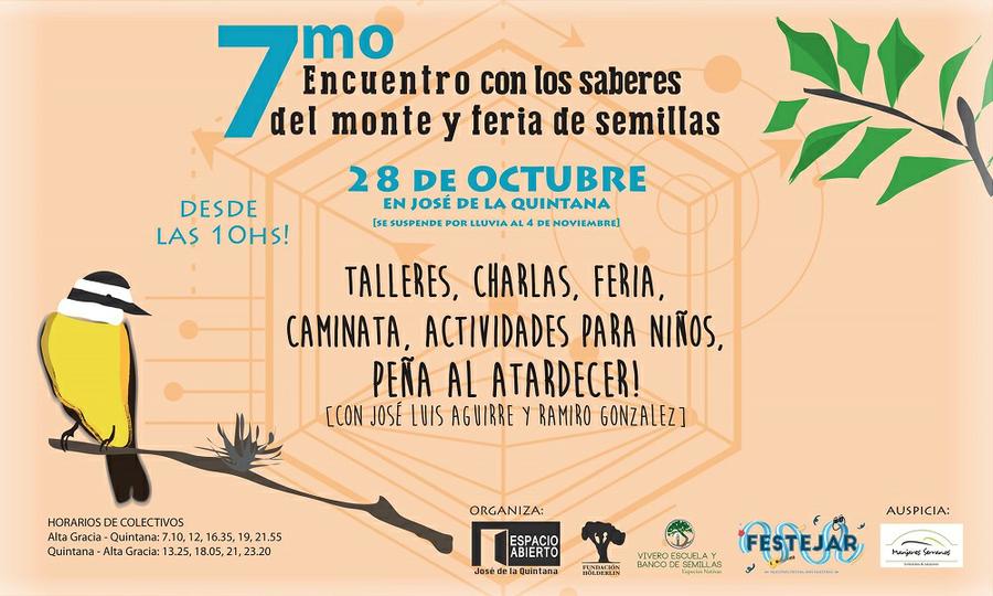 VII Encuentro con los Saberes del Monte y Feria de Semillas