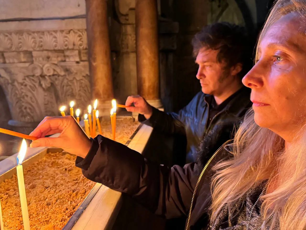 Javier y Karina Milei en Israel (NA)
