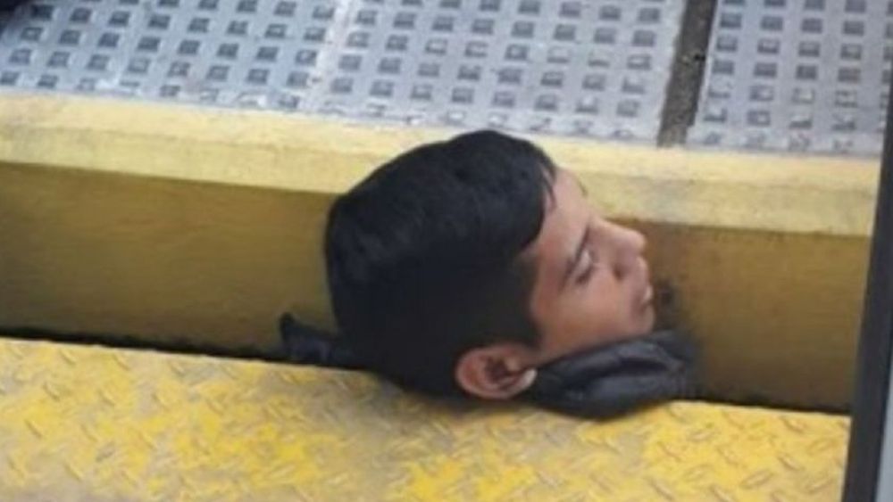 Joven atrapado tren Belgrano