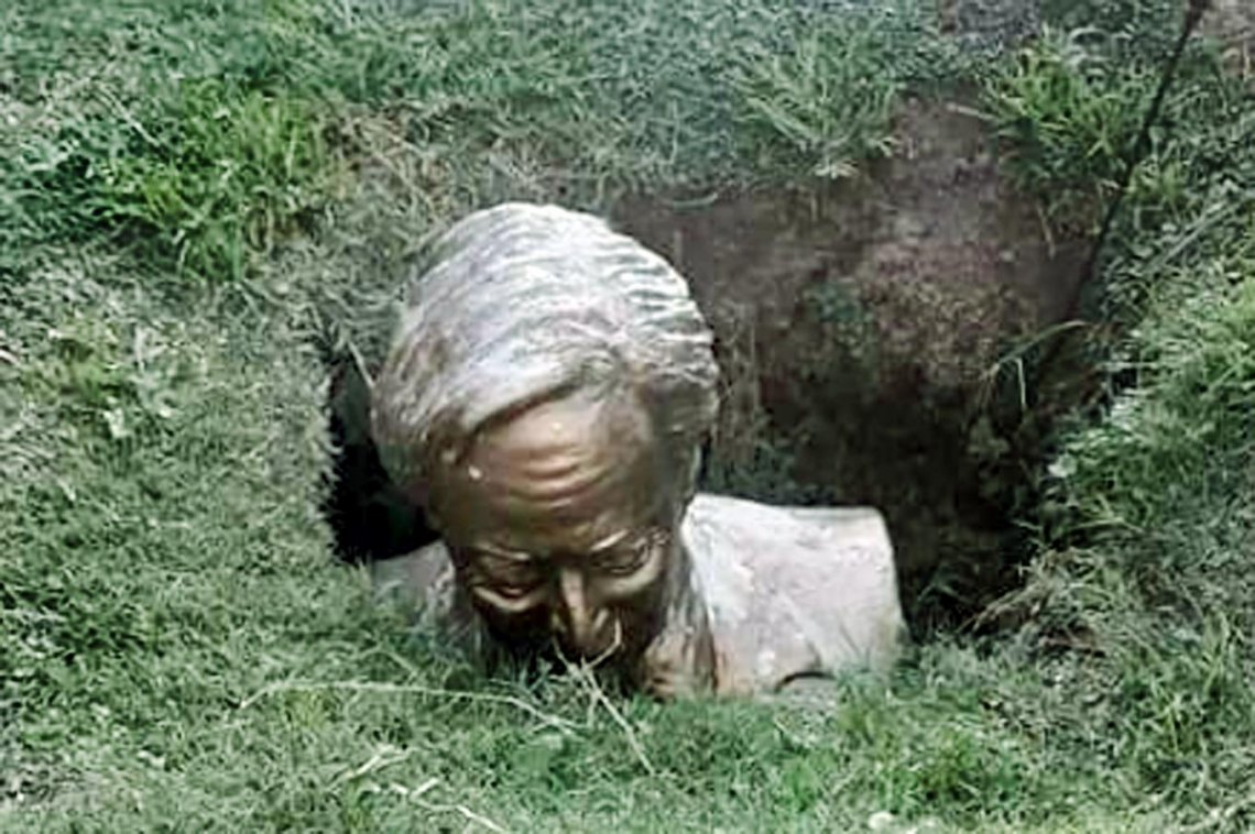 Busto de Kirchner
