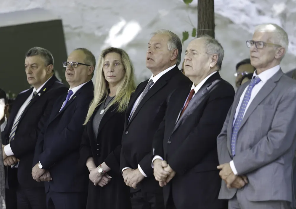 karina milei en el acto de la amia