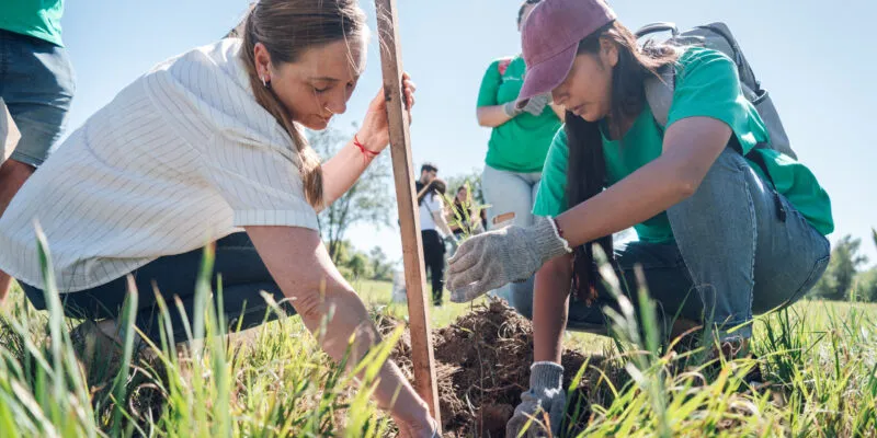 Reforestación a orillas del río Suquía: comenzó la plantación de 1.000 árboles nativos thumbnail
