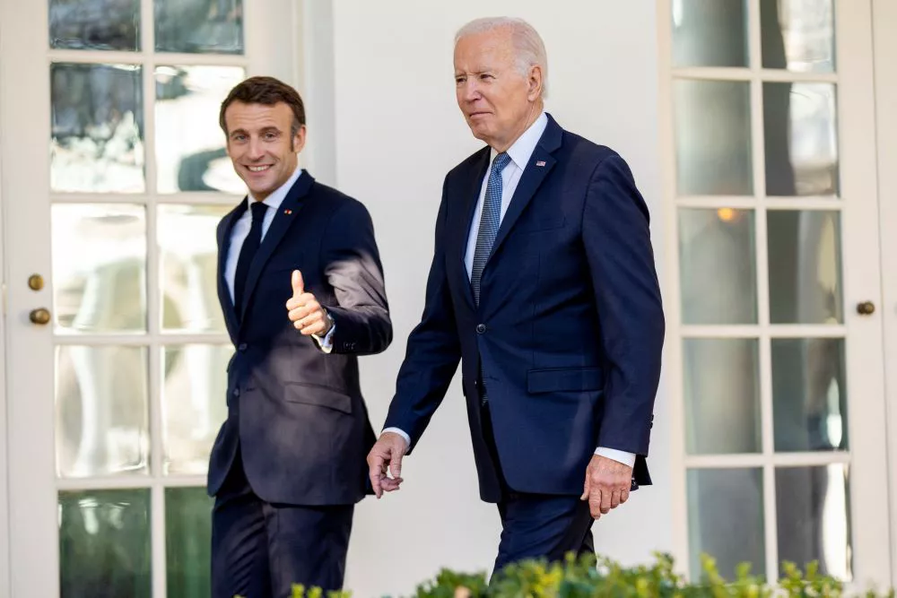 Macron y Biden by Télam