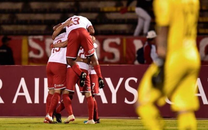 Independiente celebra contra Foratleza @InfiernoRojo