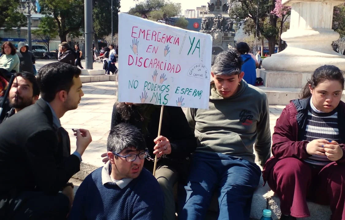 Manifestación del sector de la discapacidad en Córdoba (gentileza) 03