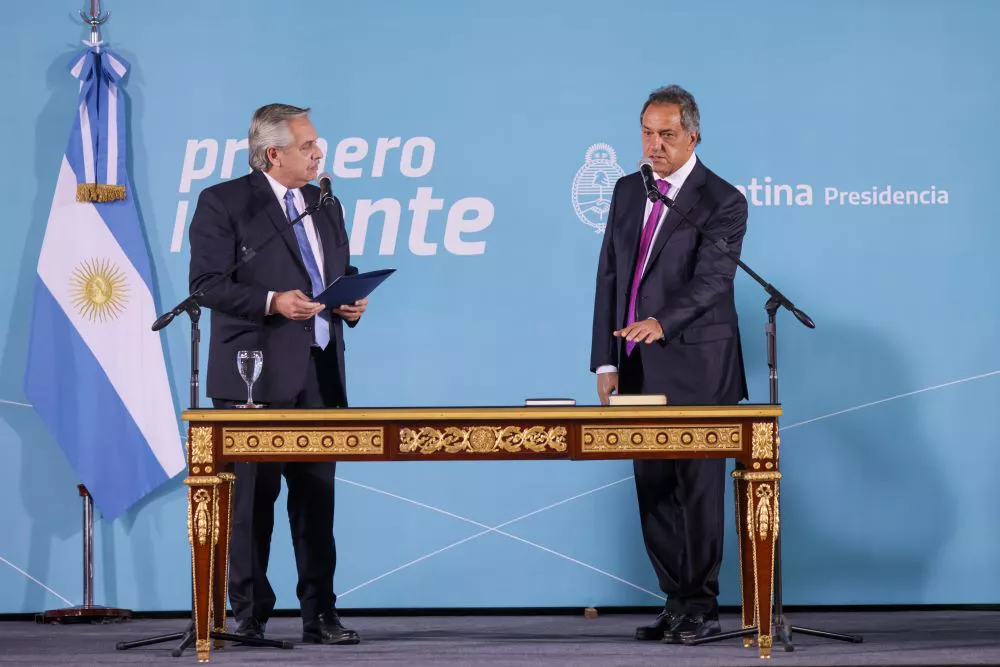 Juramento de Scioli by Télam