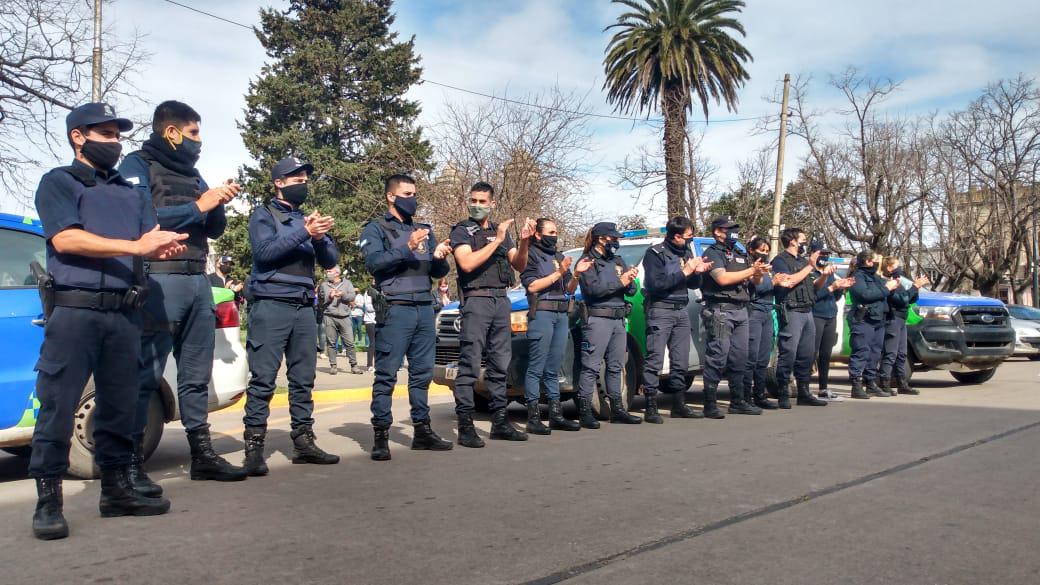 Protesta Policía Bonaerense Bragado TV