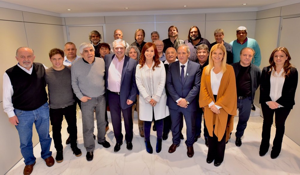 Cristina y Alberto con sindicalistas @CFKArgentina