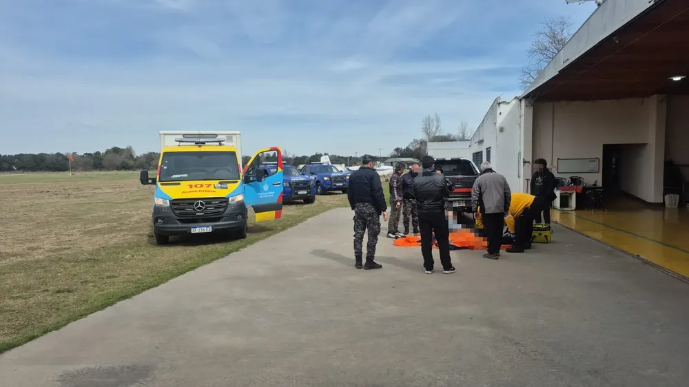 Paracaidista lesionado en Coronel Olmedo (Policía)