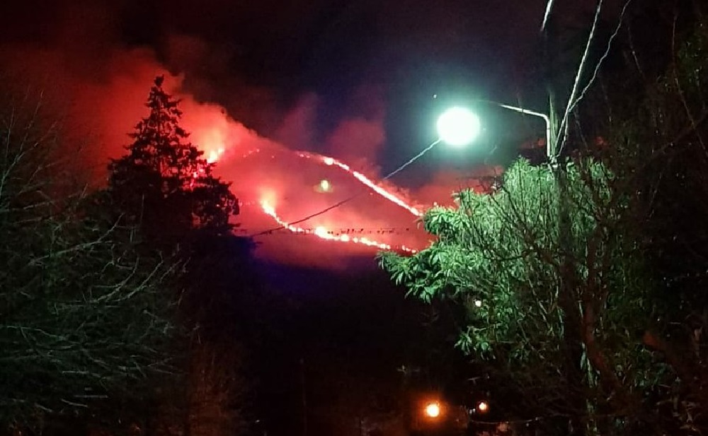 Incendio en La Falda