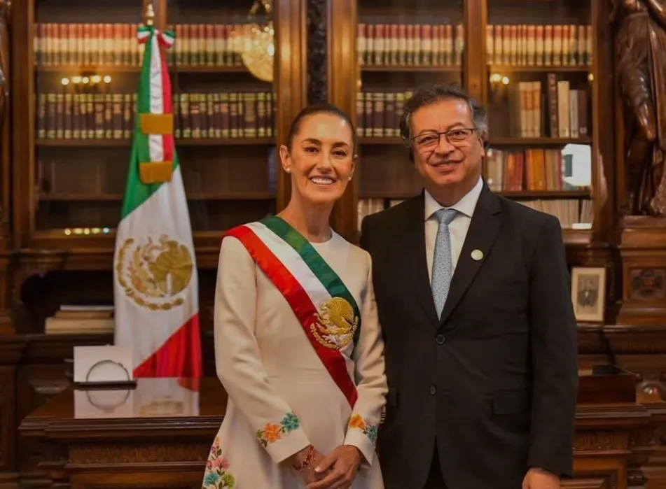 Claudia Sheinbaum y Gustavo Petro (X)