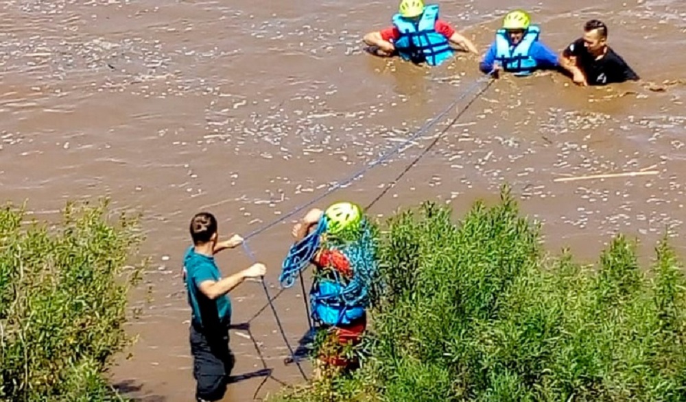 Rescate mujer Río Cuarto Puntal