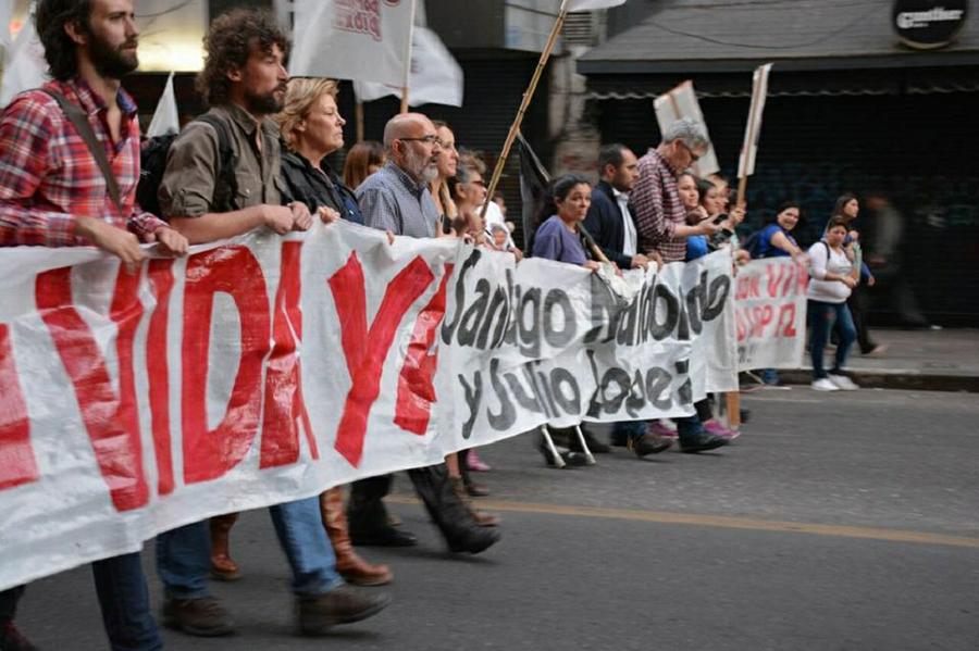 Marcha julio lópez Red Nacional de Medios Alternativos 01
