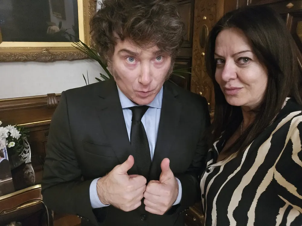 Javier Milei y Sandra Pettovello (X de Javier Milei)