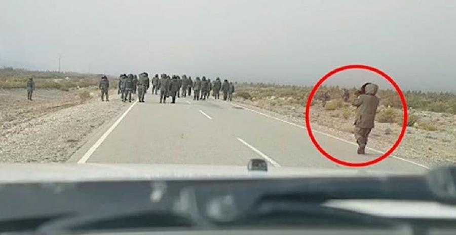 gendarme filmando